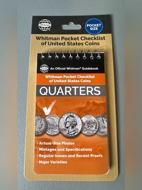 Whitman Pocket Checklist of United States Coins Quarters pocket size travel